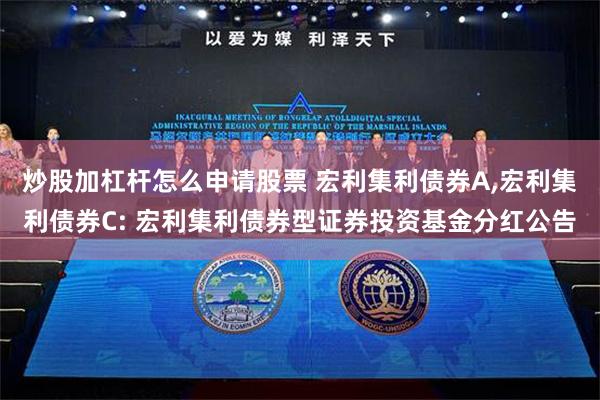 炒股加杠杆怎么申请股票 宏利集利债券A,宏利集利债券C: 宏利集利债券型证券投资基金分红公告