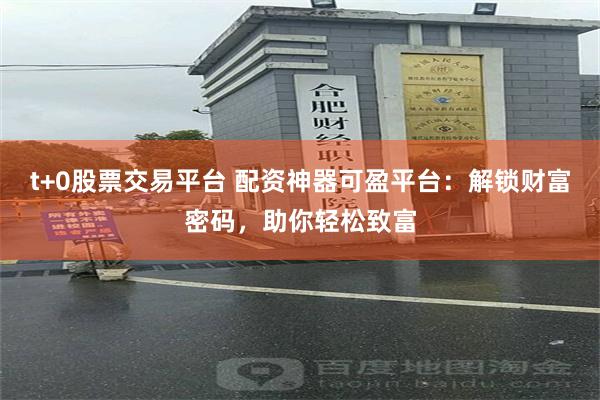 t+0股票交易平台 配资神器可盈平台：解锁财富密码，助你轻松致富