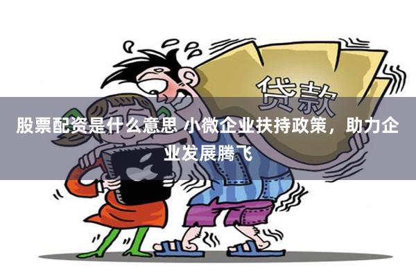 股票配资是什么意思 小微企业扶持政策，助力企业发展腾飞