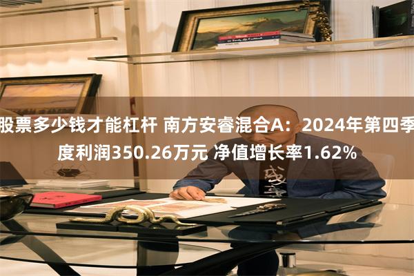 股票多少钱才能杠杆 南方安睿混合A：2024年第四季度利润350.26万元 净值增长率1.62%