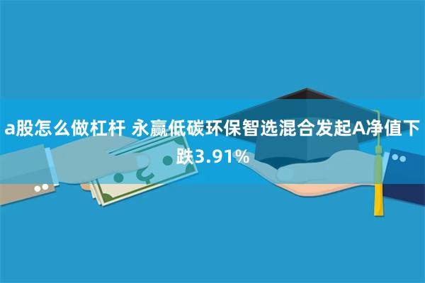 a股怎么做杠杆 永赢低碳环保智选混合发起A净值下跌3.91%
