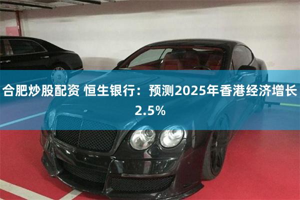 合肥炒股配资 恒生银行：预测2025年香港经济增长2.5%