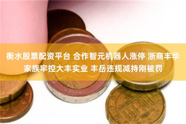 衡水股票配资平台 合作智元机器人涨停 浙商丰华家族牢控大丰实业 丰岳违规减持刚被罚