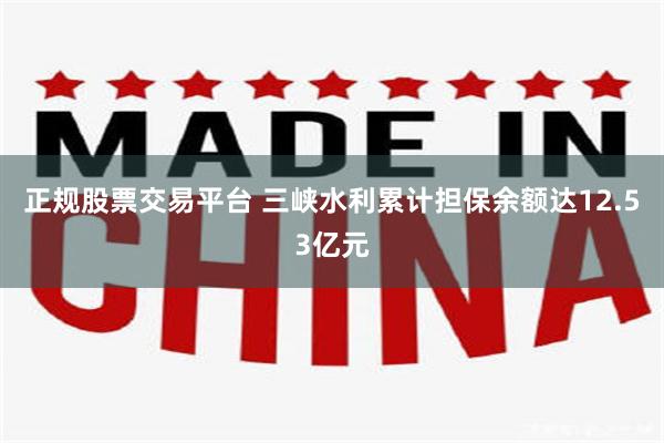 正规股票交易平台 三峡水利累计担保余额达12.53亿元