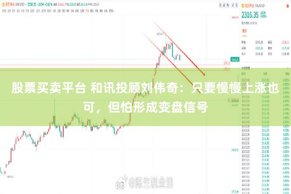 股票买卖平台 和讯投顾刘伟奇：只要慢慢上涨也可，但怕形成变盘信号