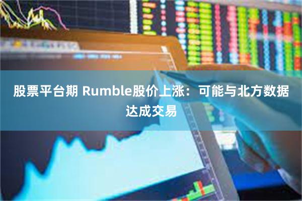 股票平台期 Rumble股价上涨：可能与北方数据达成交易